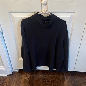 Lands’ End Black Sherpa Turtleneck
